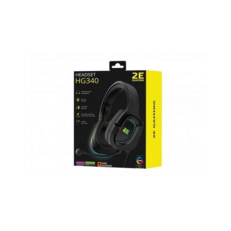 Гарнитура 2E Gaming HG340 RGB Black (2E-HG340BK)
