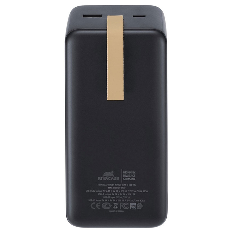 Універсальна мобільна батарея RIVACASE 40000 mA VA1084 (Black)