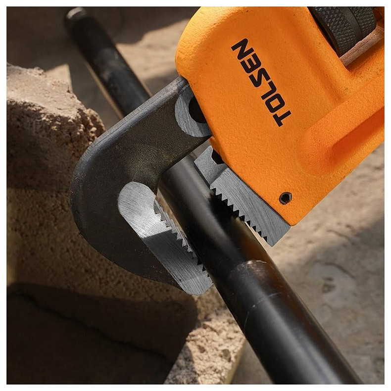 Ключ трубний Tolsen STILLSON, робочий діапазон 0-102мм, 900мм (10237)