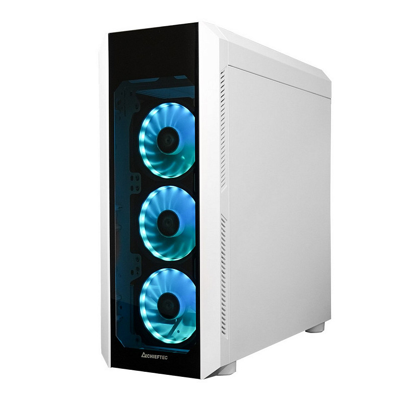 Корпус Chieftec SCORPION III GL-03W-OP 4x120mm A-RGB, ATX, без БЖ, White