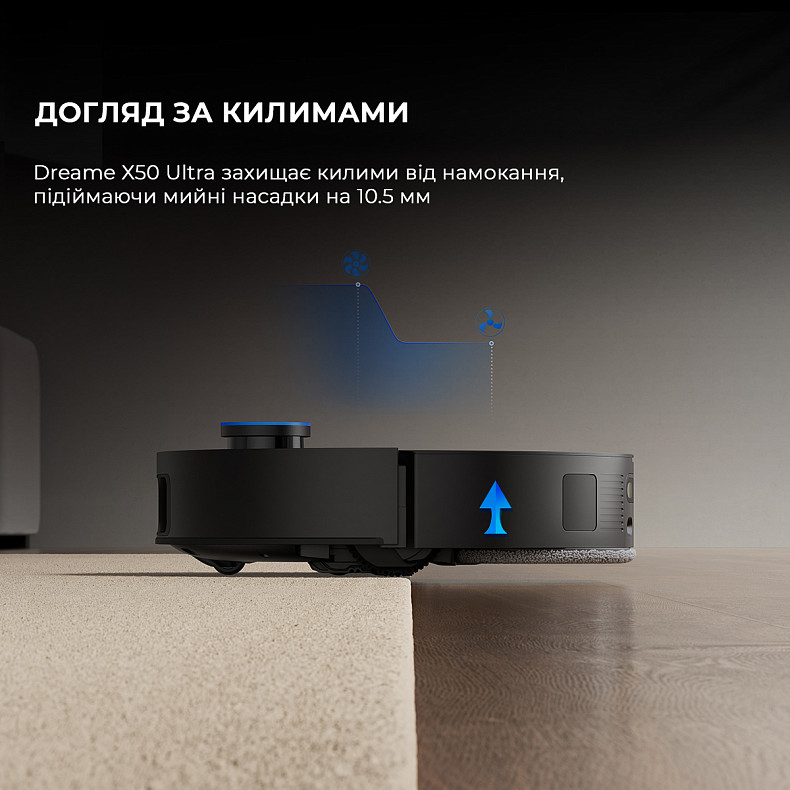 Робот-пылесос моющий Dreame Bot X50 Ultra Black