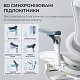 Крісло офісне з підставкою для ніг Sihoo DORO C300 Pro Mesh White