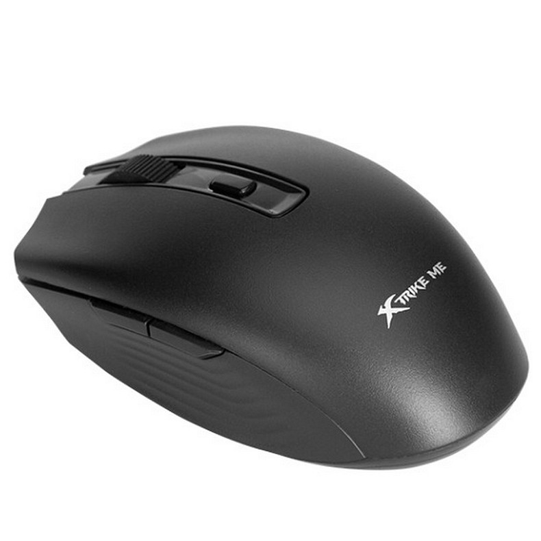 Мышь XTRIKE ME GW-224, беспроводная Bluetooth+2.4G 1600dpi, 6кн, Silent, черная