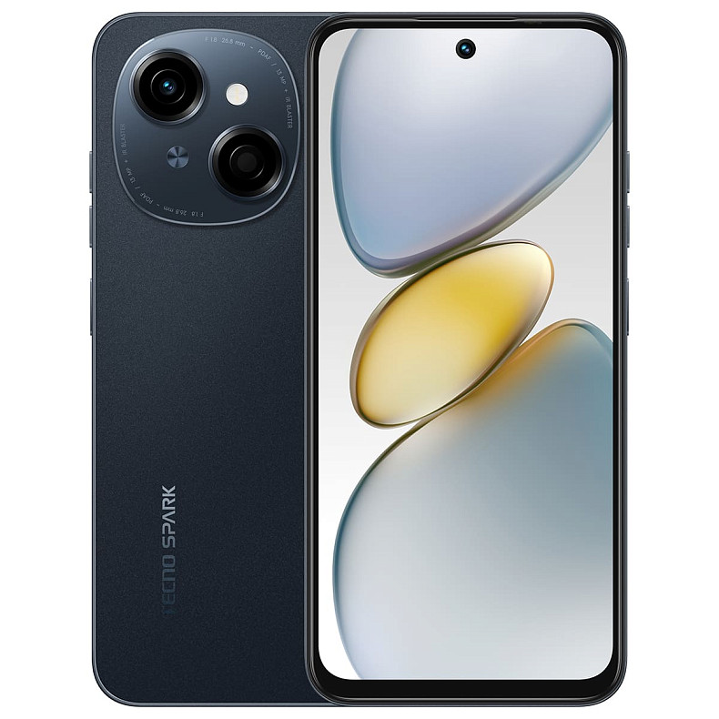 Смартфон Tecno Spark Go 1 (KL4) 3/128GB Startrail Black (4894947037832)