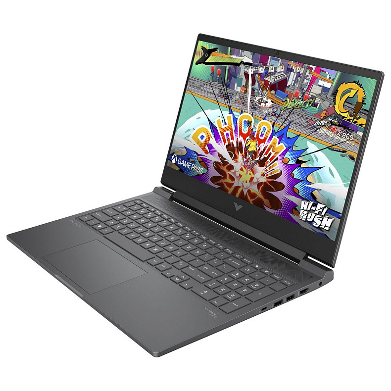 Ноутбук HP Victus 16-s1018ua 16.1" FHD IPS,300n/Ryz7 8845HS (5.1)/32Gb/SSD512Gb/RTX 4050,6GB/Підсв/DOS/Сірий