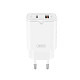 Сетевое зарядное устройство XO L130 (1USB-С, 1USB, 3А) PD, QC 3.0 White (L130.white)