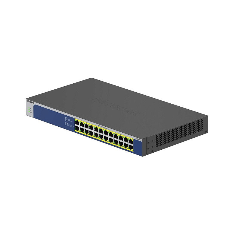 Комутатор NETGEAR GS524PP 24xGE PoE+(300Вт), некерований