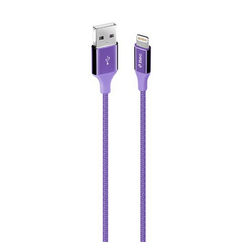 Кабель Ttec (2DK16MR) USB - Lightning, AlumiCable, 1.2м, Purple