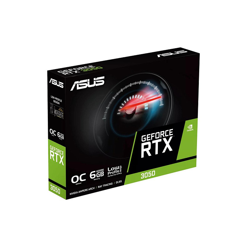 Відеокарта ASUS GeForce RTX 3050 6GB GDDR6 OC low profile RTX3050-O6G-LP-BRK