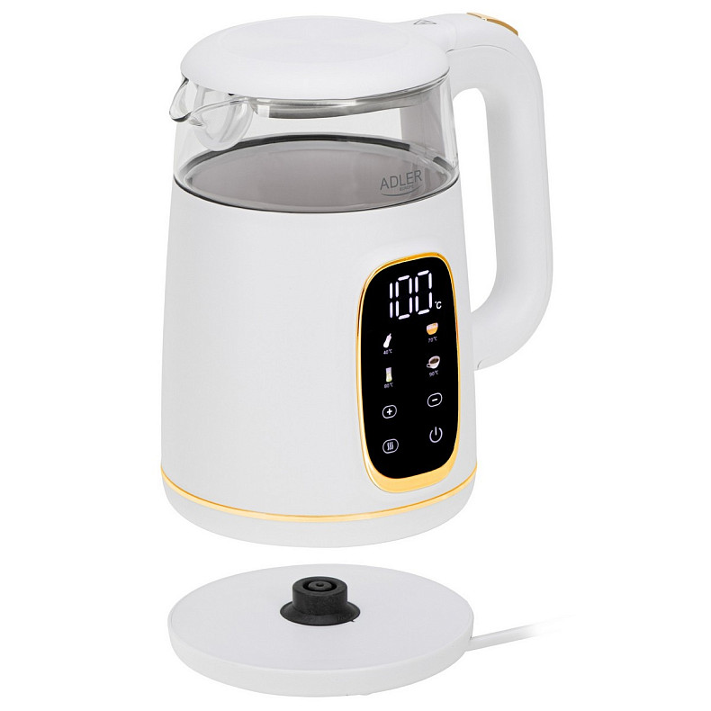 Электрочайник Adler AD 1305 white gold