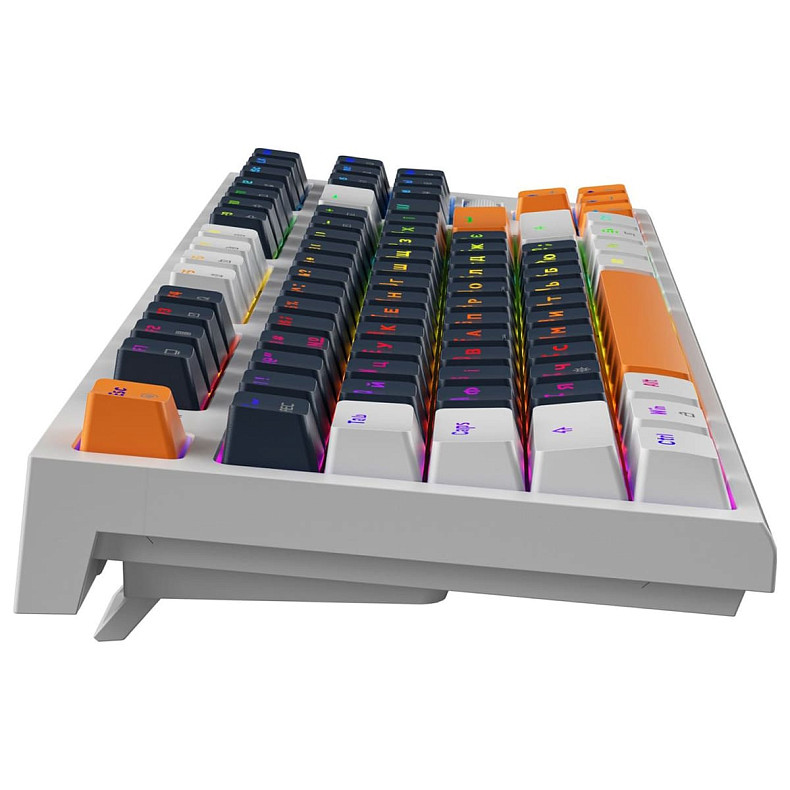 Клавіатура механічна GamePro MK180W (Red) з Hot-Swap RGB White