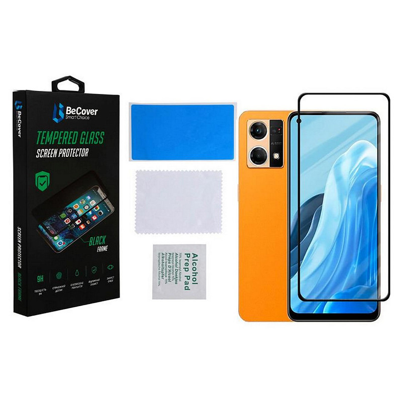 Захисне скло BeCover для Oppo Reno7 Black (707605)