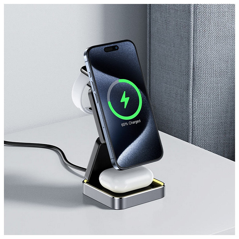 Зарядное устройство Wireless QI 3in1 15W E20 Acefast