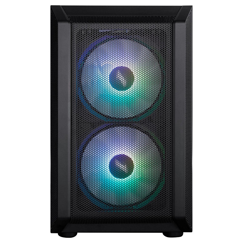 Корпус 1stPlayer D3-BK-3F7-14 Black без БП