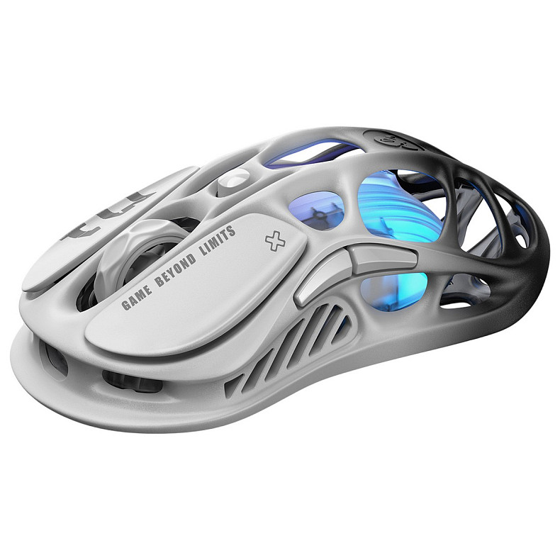 Миша GravaStar Mercury M1 Pro, BT/WL/USB-A, RGB, чорно-білий