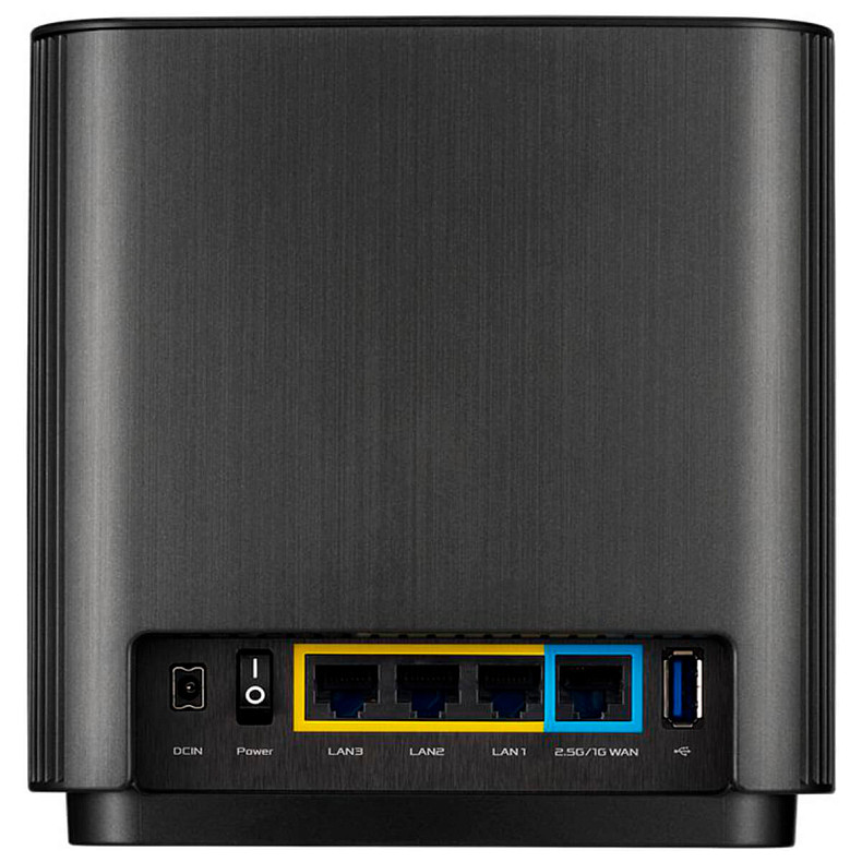 WiFi MESH система ASUS ZenWiFi XT8 2PK V2 black AX6600 3xGE LAN 1x2.5GE WAN 1xUSB3.1 WPA3 OFDMA MESH