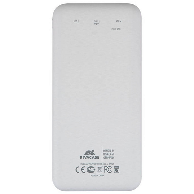 Универсальная мобильная батарея Rivacase Rivapower 10000mAh White (VA2240)