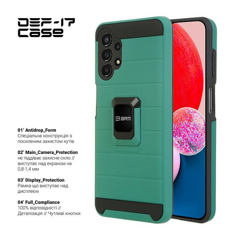 Чехол-накладка Armorstandart DEF17 для Samsung Galaxy A13 SM-A135 Military Green (ARM61353)