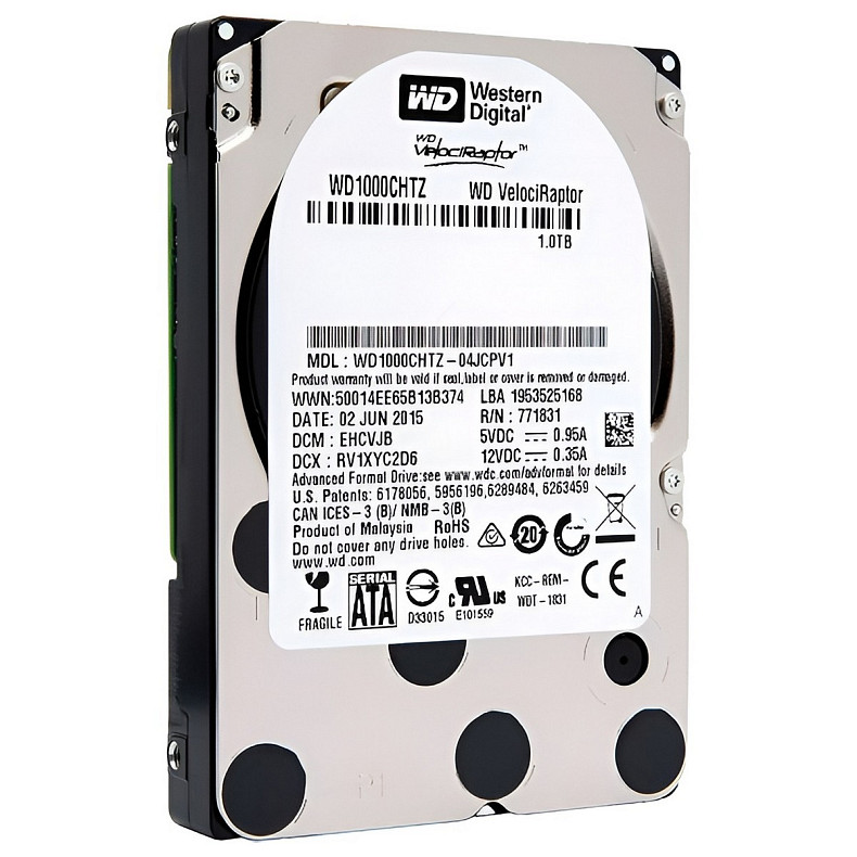 HDD диск 2.5" SATA 1.0TB WD VelociRaptor 10000rpm 64MB (WD1000CHTZ)