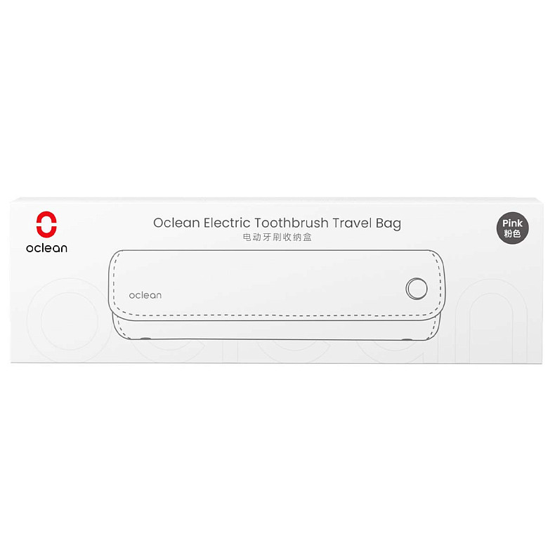 Дорожный футляр для зубной щетки Oclean Toothbrush Travel Case PINK New SOFT