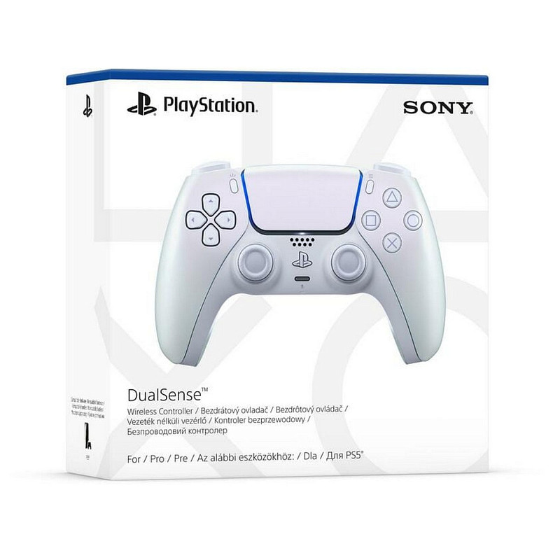 Геймпад беспроводной Sony PlayStation 5 DualSense Chrome Pearl (1000044446)