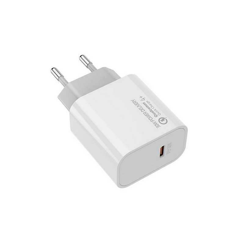 Сетевое зарядное устройство Colorway Power Delivery Port PPS USB Type-C (30W) White (CW-CHS038PD-WT)