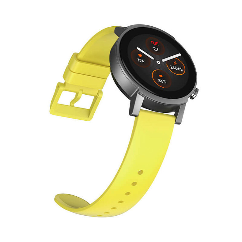 Силиконовый ремешок MOBVOI TicWatch E3/GTH/C2 Rubber Silicone Strap 20mm Yellow