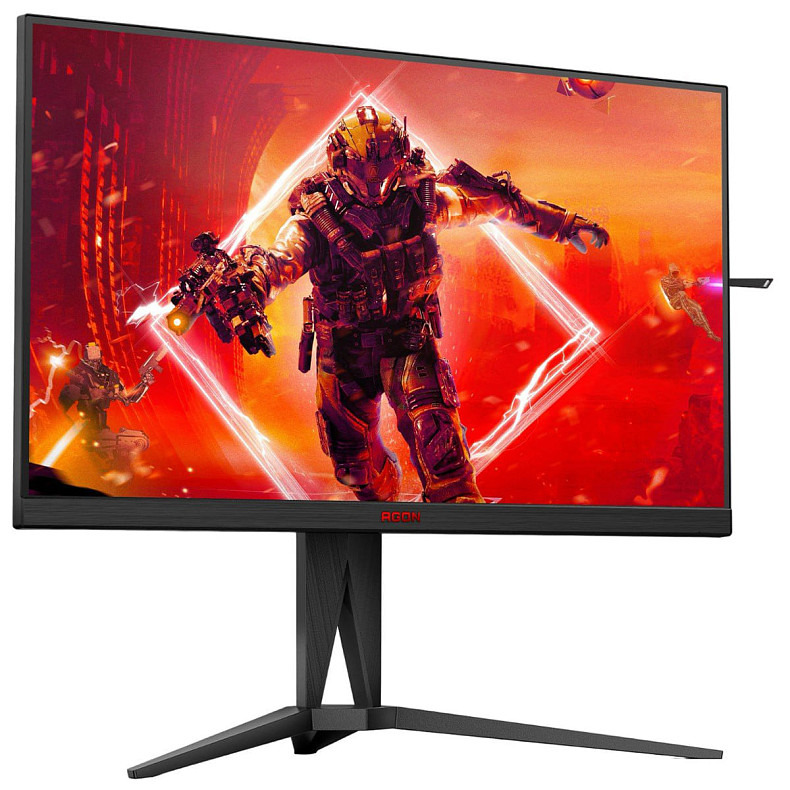 Монитор 31,5" AOC AGON AG325QZN/EU, QHD, VA, 240Hz, 0,5ms, 2хHDMI, 2хDP, USB-hub, HAS, Pivot, черный с че