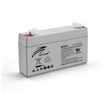 Аккумуляторная батарея Ritar 6V 1.3AH Gray Case (RT613/02965) AGM