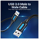 Кабель Vention USB - USB V 3.0 (M/M), 0.5 м , Black (CONBD)