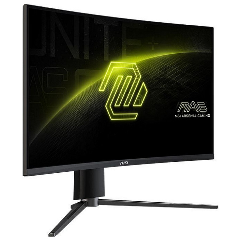 Монитор MSI 27" MAG 27CQ6PF 2x HDMI, DP, Audio, VA, 2560x1440, 180Hz, 0.5ms, sRGB 105%, CURVED, Adapt