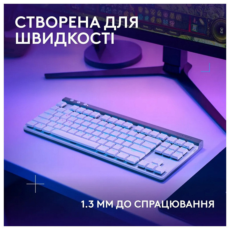 Клавиатура Logitech G515 Lightspeed TKL White (920-012539)