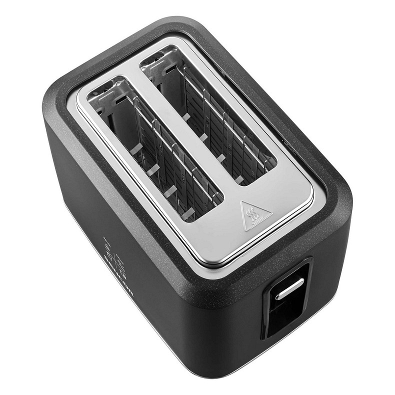 Тостер Sencor 1080Вт, підігрів, розморожування, сенс. керування, LED, пластик, чорний