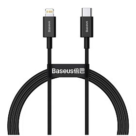Кабель Baseus Superior Fast Charging USB-C-Lightning, 1м Black (CATLYS-A01)