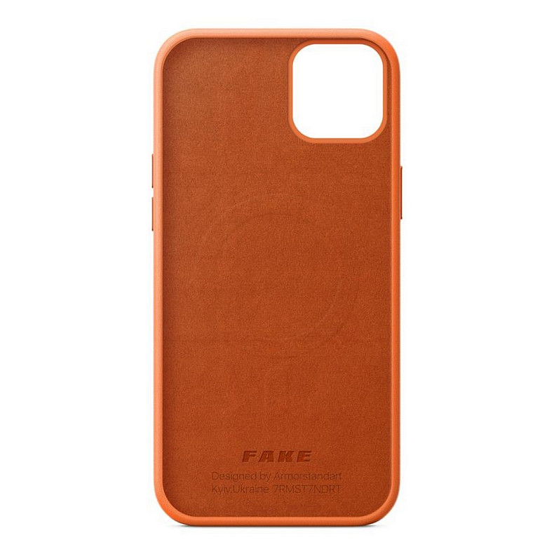 Чехол-накладка Armorstandart Fake Leather для Apple iPhone 14 Plus Golden Brown (ARM64459)