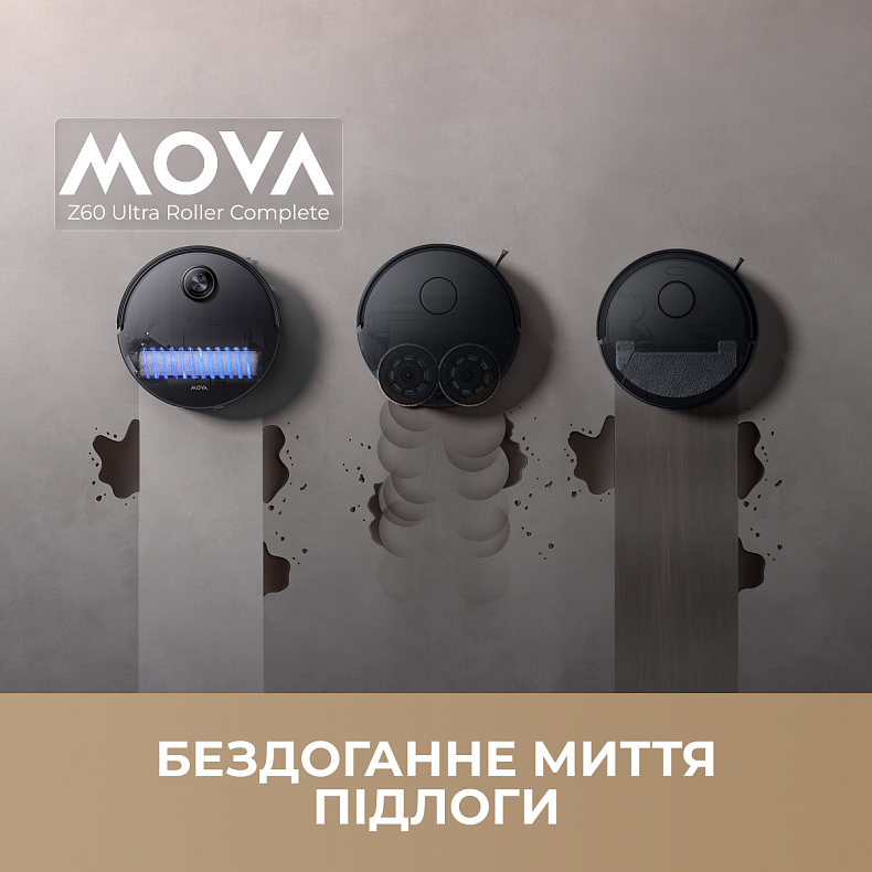 Робот пылесос MOVA Z60 Ultra Roller Complete Black-EUA
