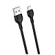 Кабель XO NB200 USB - Lightning, (M/M), 2.1A 1 м Black (6920680877980)
