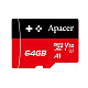 Карта памяти MicroSDXC 64GB UHS-I/U3 Class 10 Apacer (AP64GMCSX10U7-RAGC)