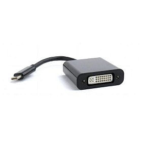 Адаптер Cablexpert (A-CM-DVIF-01) USB3.1 Type C - DVI, 0.15 м, чорний