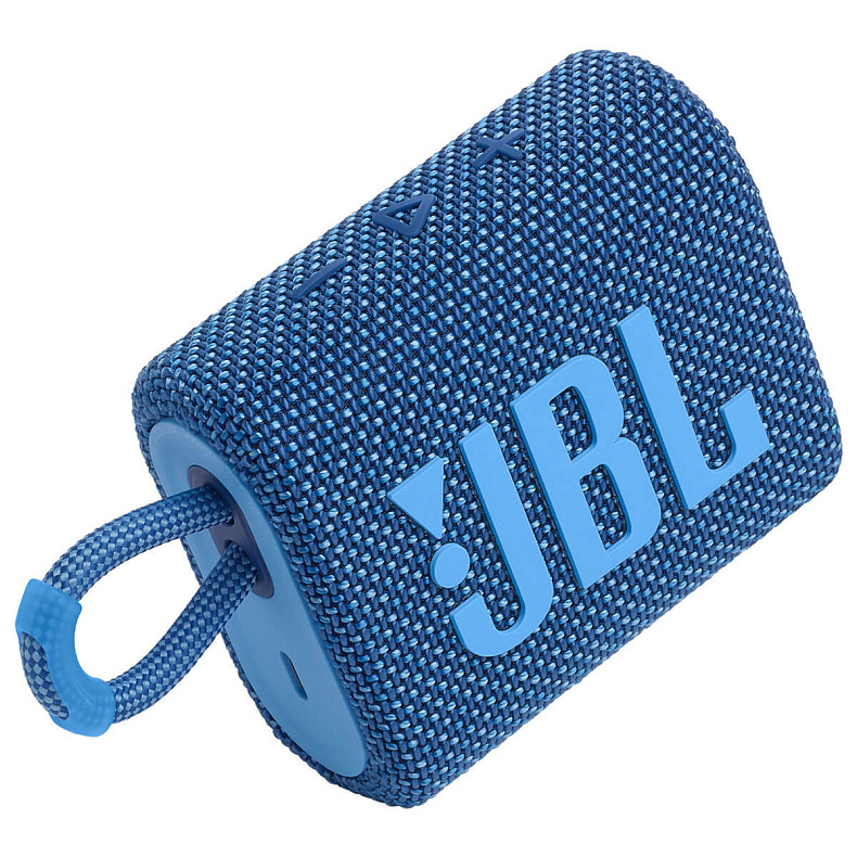 Портативна акустика JBL Go 3 Eco Blue (JBLGO3ECOBLU)