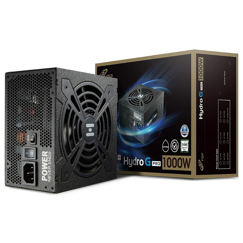 Блок питания FSP HYDRO G PRO HG2-1000 ATX3.1 80+ Gold, 120mm FDB fan, Modular
