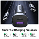 Автозарядка 2xUSB 30W (USB-A + USB-C) QC 4.0 Сіра (EC305) UGREEN