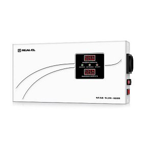 Стабилизатор REAL-EL STAB SLIM-1000 White
