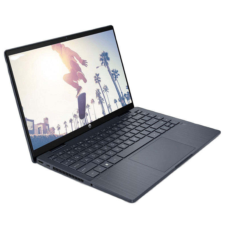 Ноутбук HP Pavilion x360 14-ek0015ru 14" FHD IPS, Intel i5-1235U, 16GB, F1024GB, UMA, DOS, синий (826T0EA)