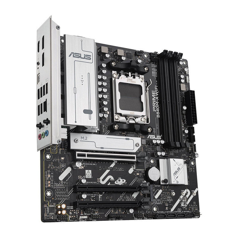 Материнская плата ASUS PRIME B840M-A WIFI sAM5 B840 4xDDR5 M.2 HDMI DP WiFi BT mATX