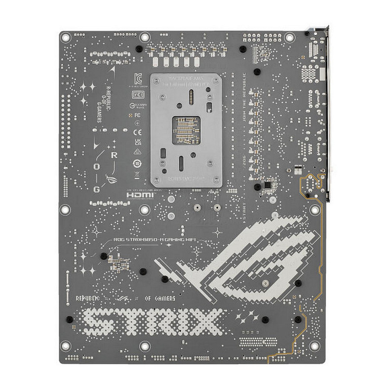 Материнcька плата ASUS ROG STRIX B850-A GAMING sAM5 B850 4xDDR5 M.2 HDMI DP Wi-Fi BT ATX білий