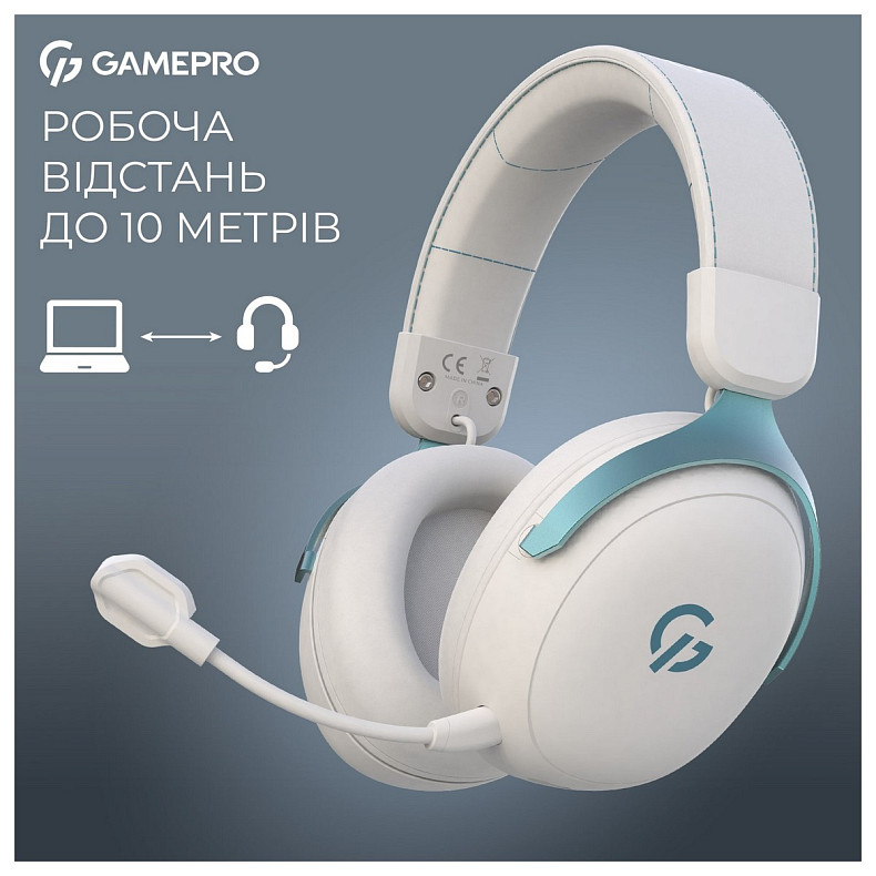 Гарнітура GamePro Asgard Freya Pro White-Blue (HSW201WB)