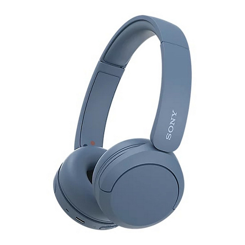 Наушники On-ear Sony WH-CH520 BT 5.2, SBC, AAC, Wireless, Mic, Синий