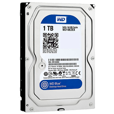 Жесткий диск WD 1.0TB Blue 7200rpm 64MB (WD10EZEX)