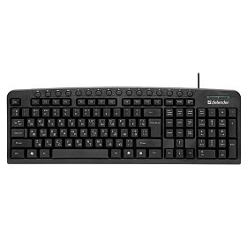 Клавиатура Defender Focus HB-470 UA, черная, мультимедиа